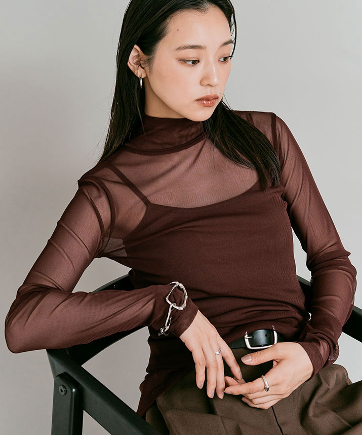 トップス RT-162210 SLY | LACE UP RIB トップス (Tシャツ・カットソー(半袖