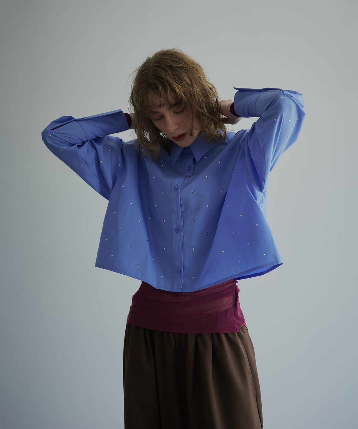 ストレッチメッシュハイネックトップス | トップス,カットソー | W:Huku