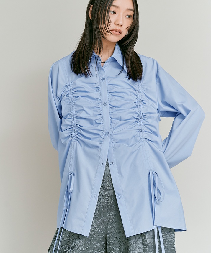 ノンアイロンシャーリングリボンブラウス 全3色 | トップス