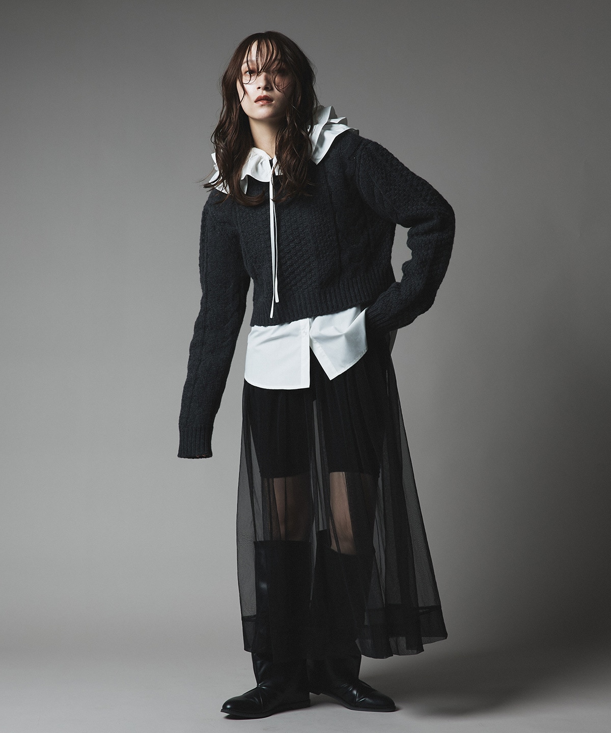 トップス fuku index tシャツ 「7色展開/XS-LLサイズ」ボートネックリブ