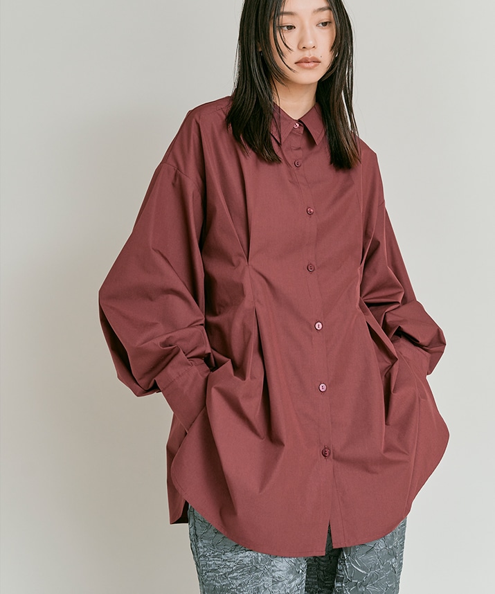 ノンアイロンウエストタックビッグシャツ 全4色 | トップス,シャツ