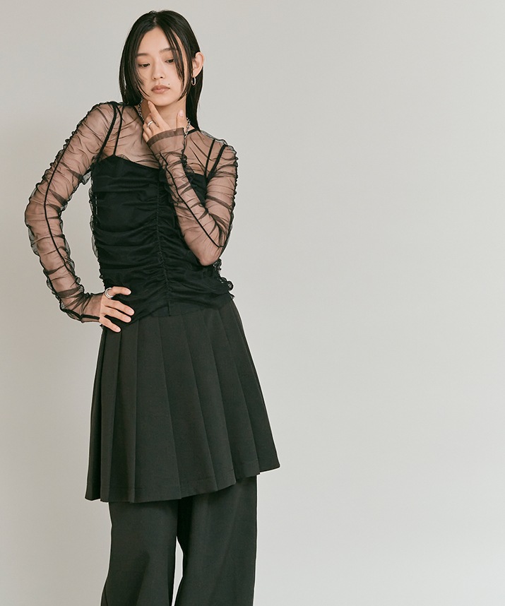 シャーリングシアートップス 全3色 | トップス | W:Huku