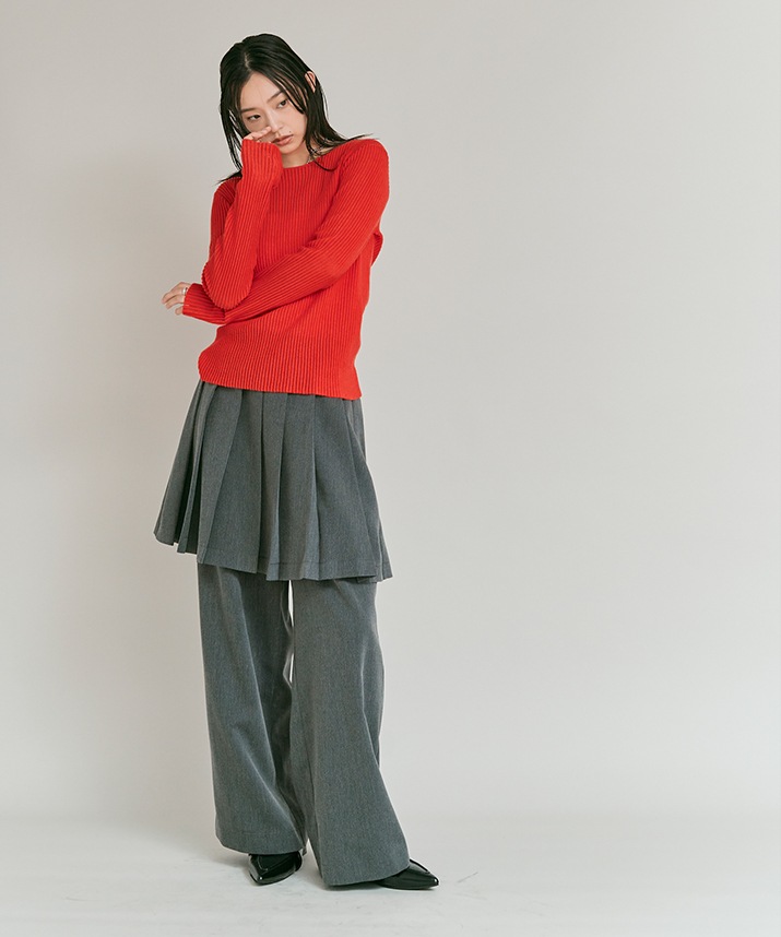 シアーリブコットンニット 全5色