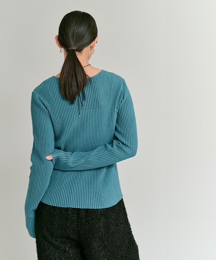 シアーリブコットンニット 全5色