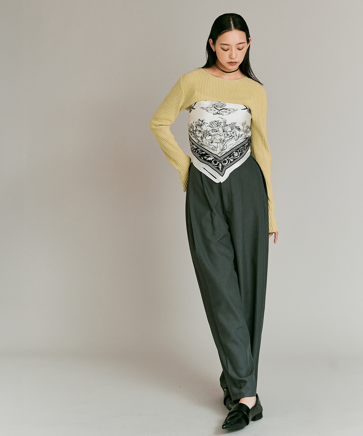 シアーリブコットンニット 全5色