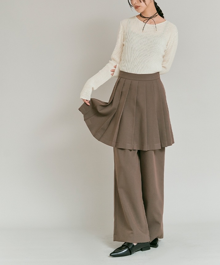 シアーリブコットンニット 全5色