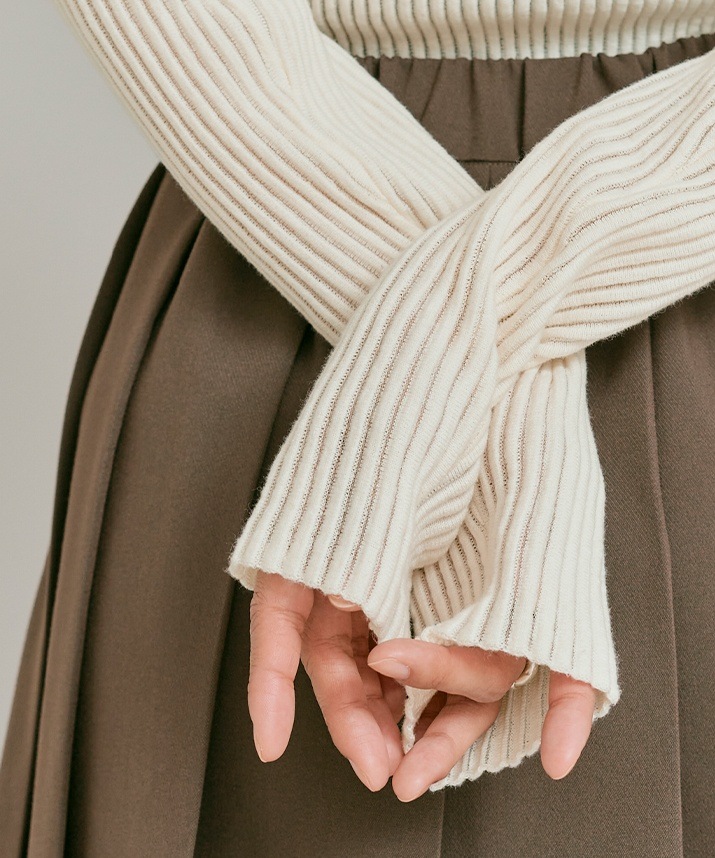 シアーリブコットンニット 全5色