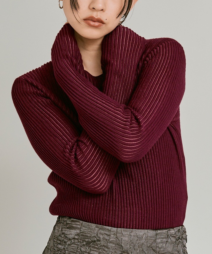 シアーリブコットンニット 全5色