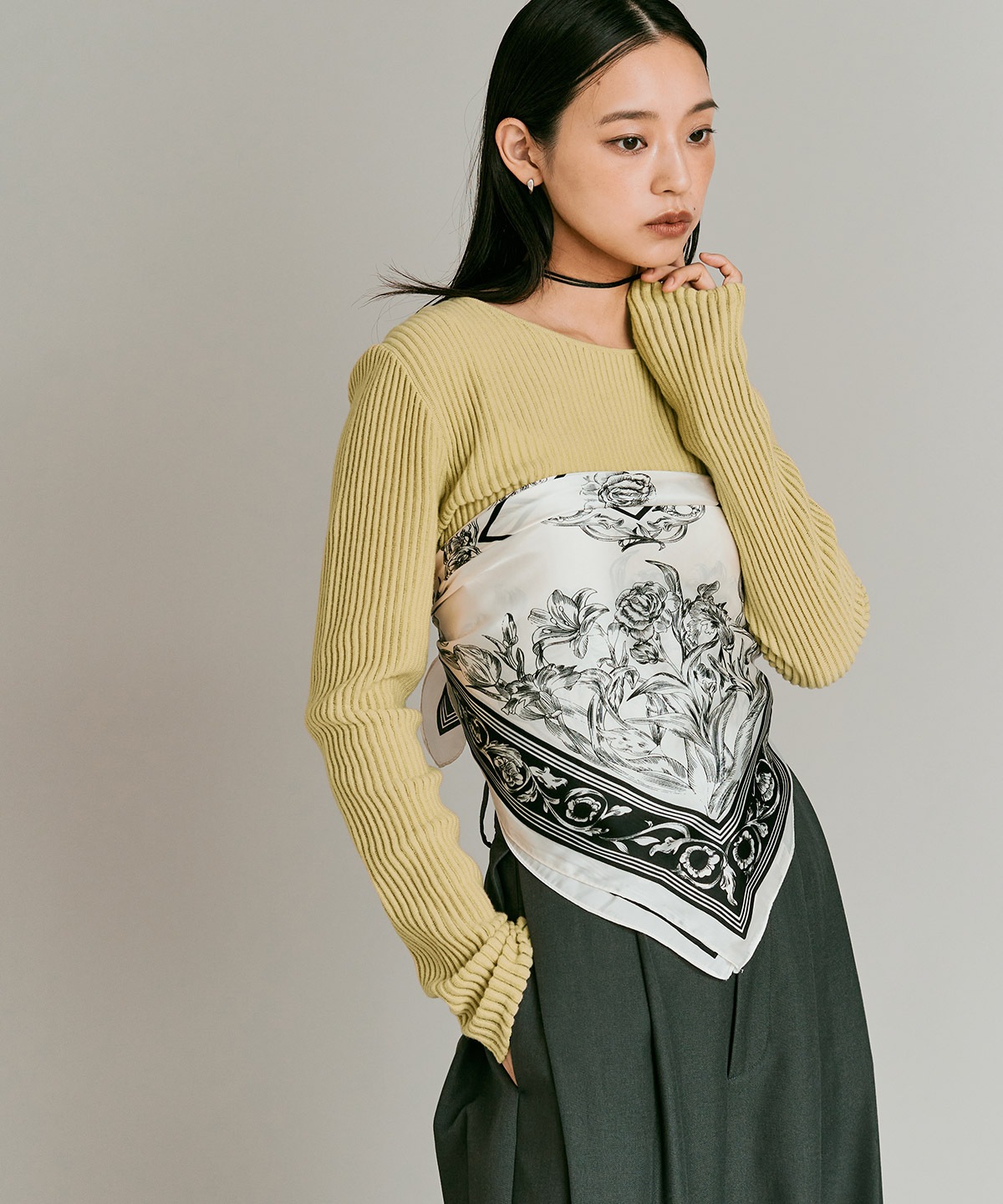 シアーリブコットンニット 全5色