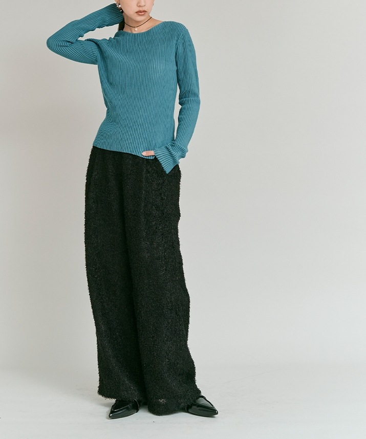 シアーリブコットンニット 全5色