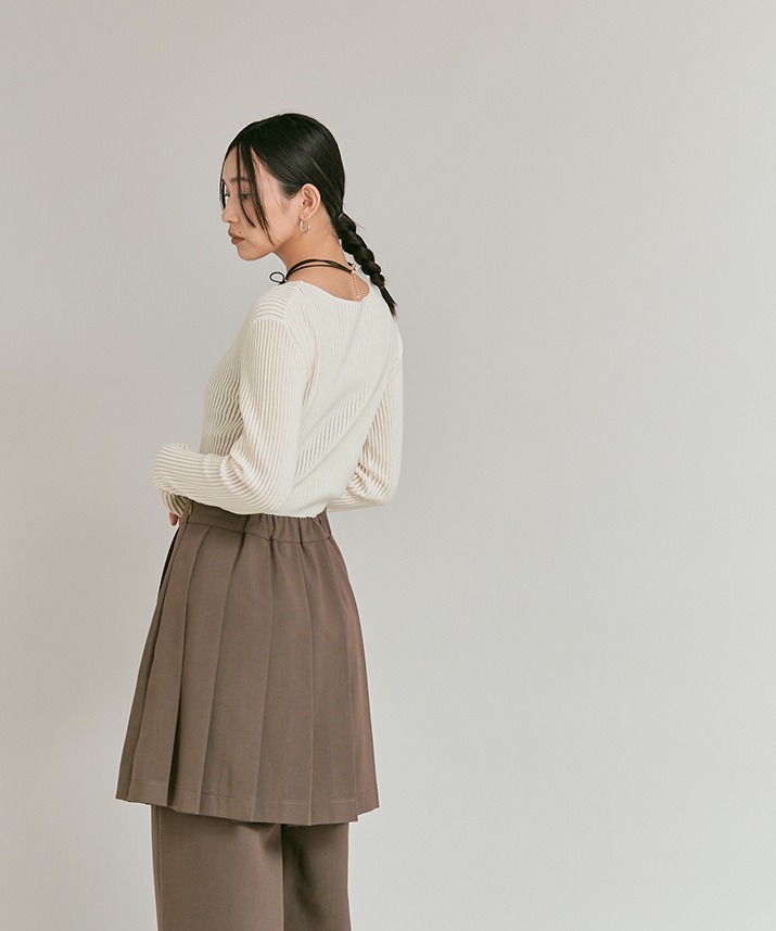 シアーリブコットンニット 全5色