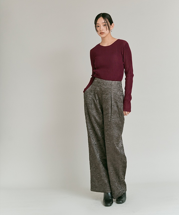 シアーリブコットンニット 全5色