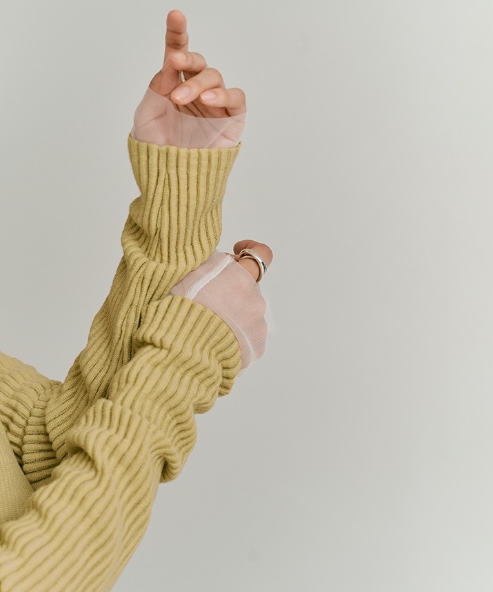 シアーリブコットンニット 全5色