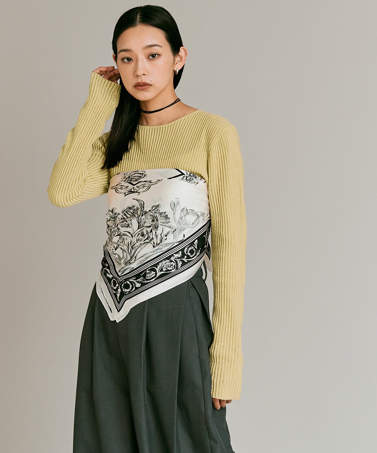 シアーリブコットンニット 全5色