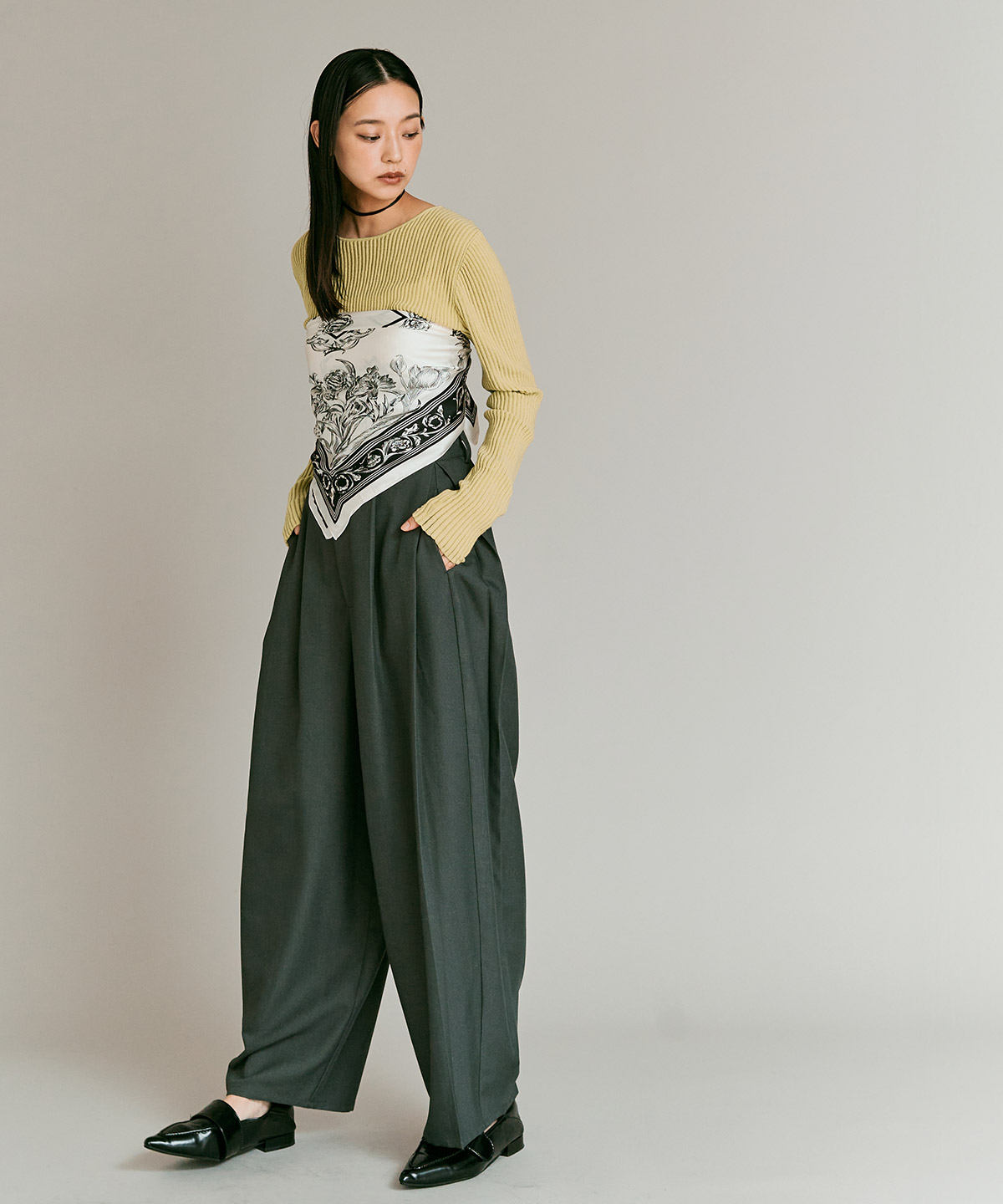 シアーリブコットンニット 全5色