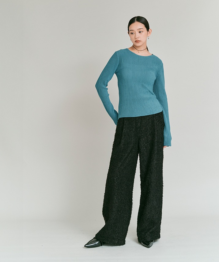 シアーリブコットンニット 全5色