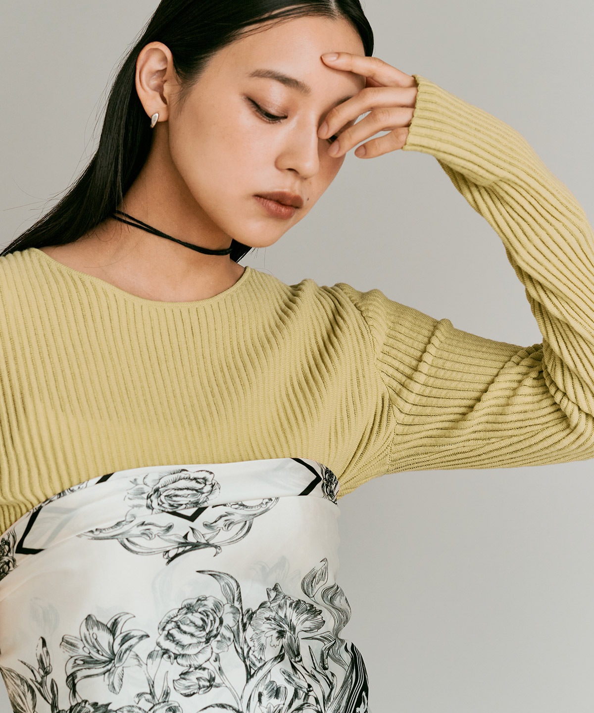 シアーリブコットンニット 全5色