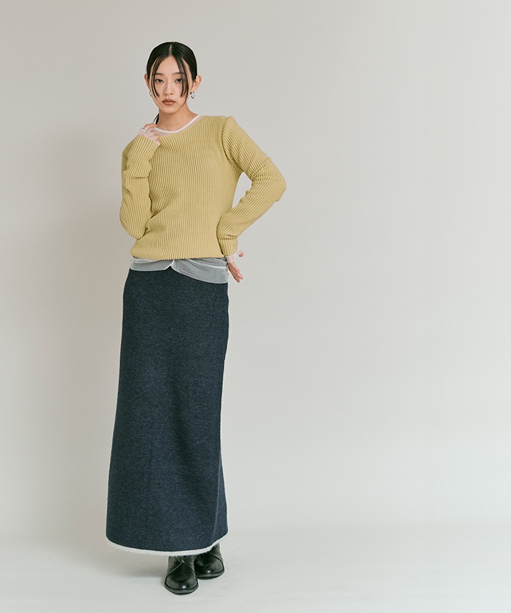 シアーリブコットンニット 全5色