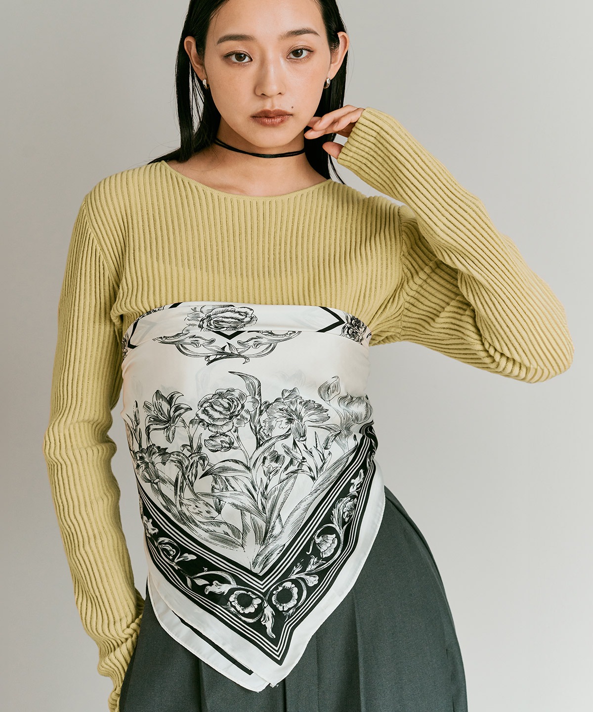 シアーリブコットンニット 全5色