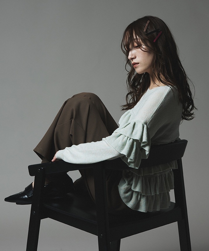 スリムベロアヘアクリップ