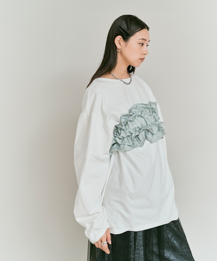 スリムベロアヘアクリップ