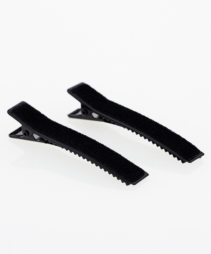 ベロアヘアクリップ 全3色