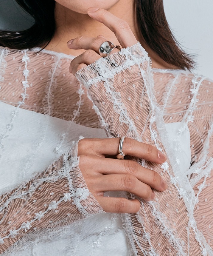 ドビーレースメッシュトップス 全2色 2サイズ 【SALE】 | SALE