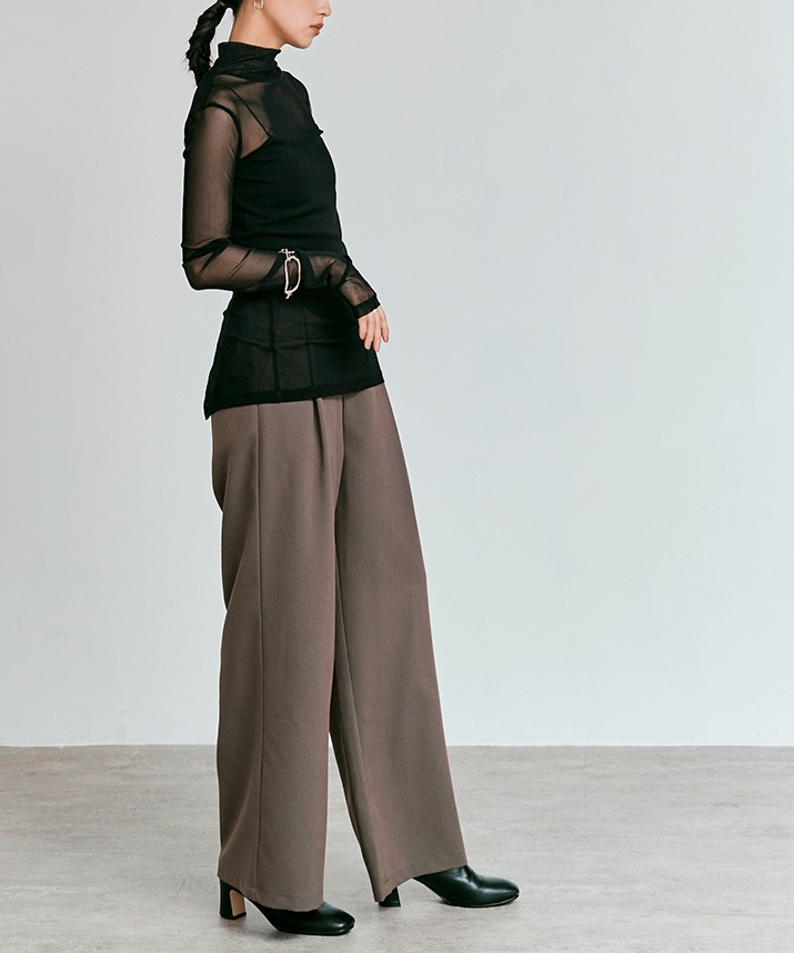 リンクルフリーツイルスラックスパンツ 全3色 2サイズ