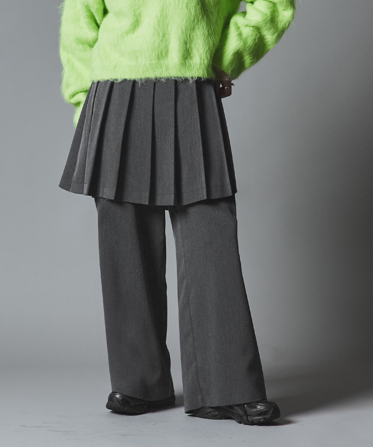 リンクルフリーツイルスカートパンツ 全3色