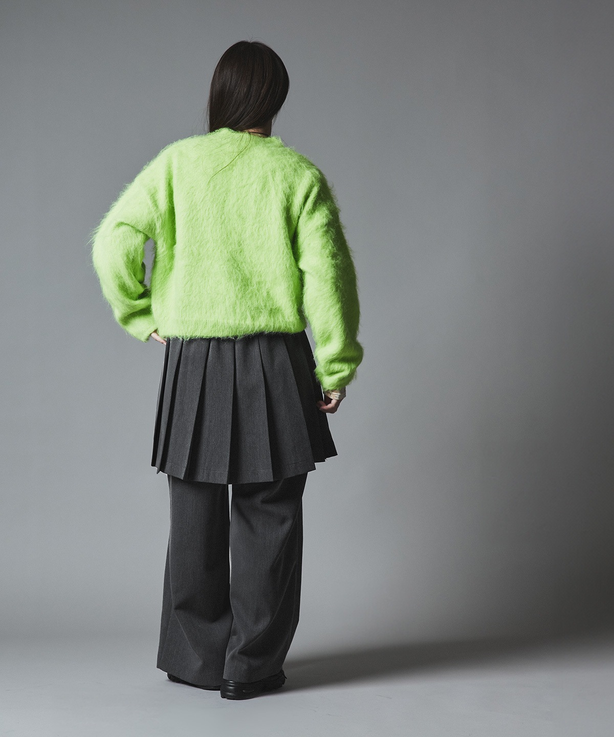 リンクルフリーツイルスカートパンツ 全3色