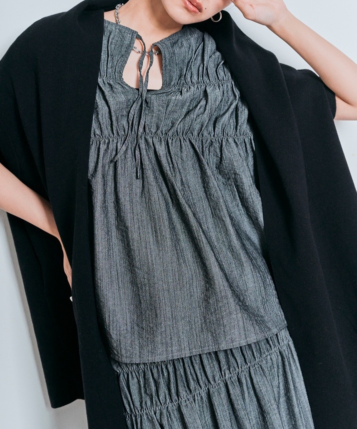 GOOD OL'&CO　ショールカラーカーディガン【40】コンチョ▼ニット カーディガン ショールカラーニットコーディガン レディース