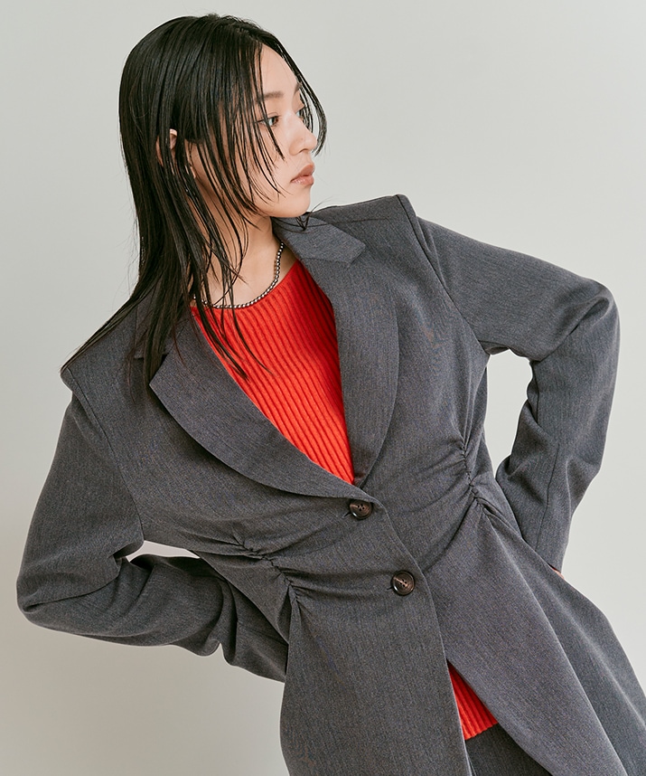 リンクルフリーツイルシャーリングジャケット 全3色