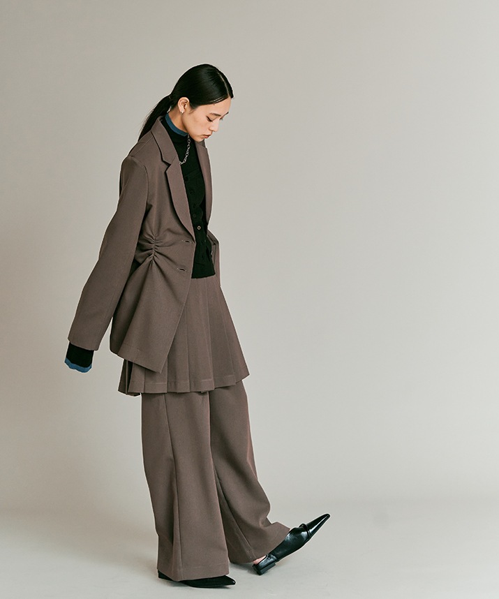 リンクルフリーツイルシャーリングジャケット 全3色