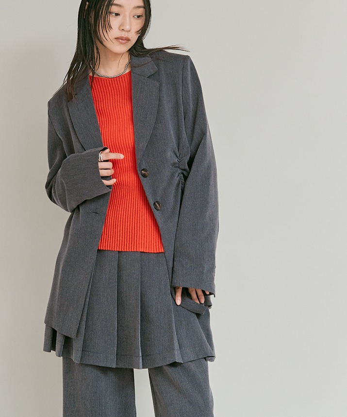 リンクルフリーツイルシャーリングジャケット 全3色