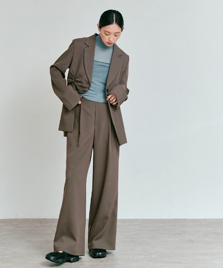 リンクルフリーツイルシャーリングジャケット 全3色