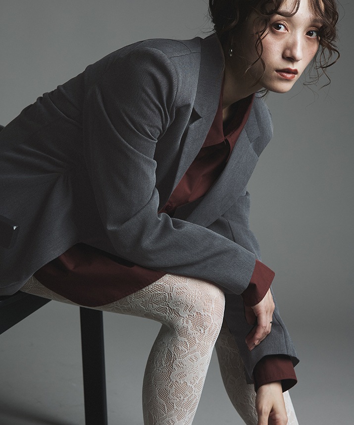 リンクルフリーツイルシャーリングジャケット 全3色