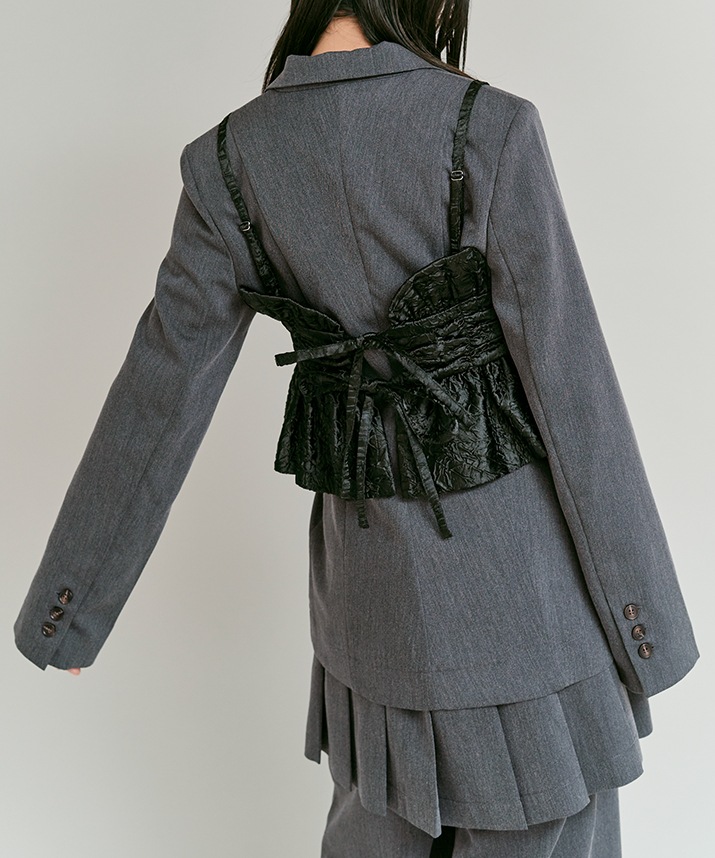 リンクルフリーツイルシャーリングジャケット 全3色