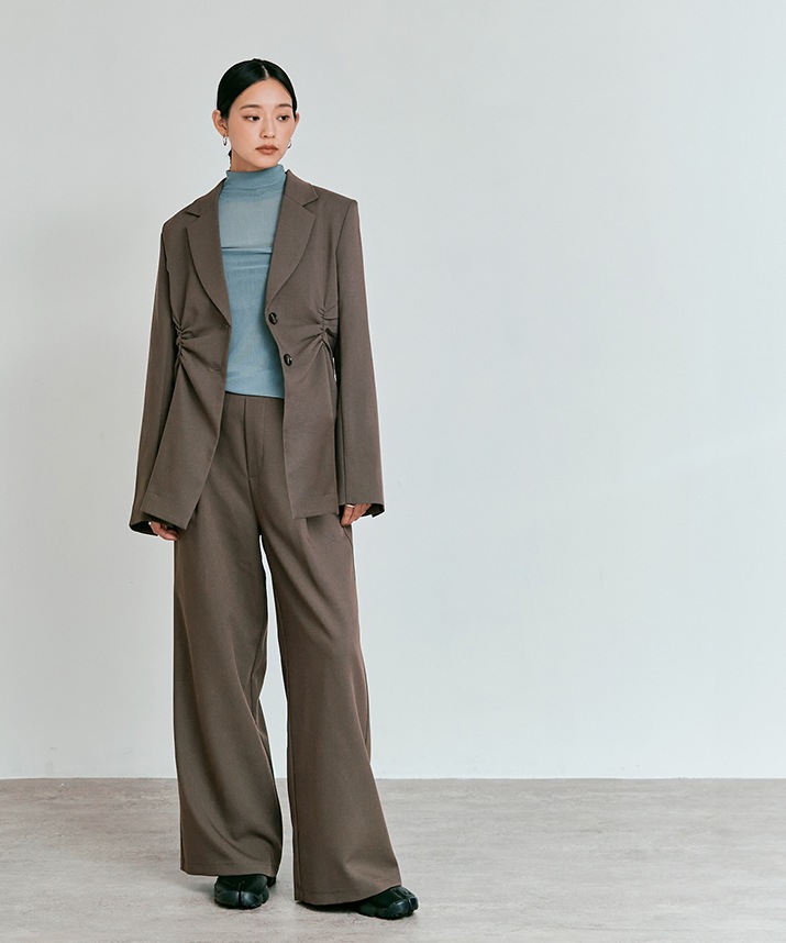 リンクルフリーツイルシャーリングジャケット 全3色