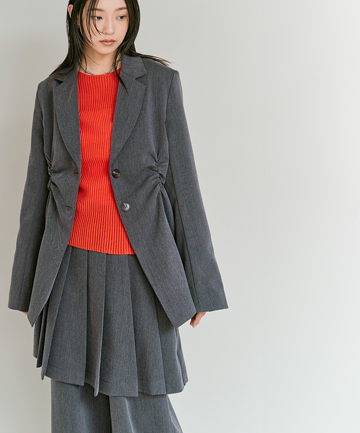 リンクルフリーツイルシャーリングジャケット 全3色