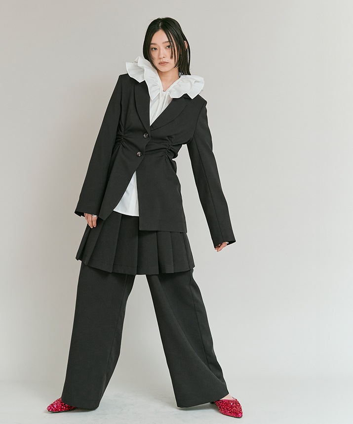 リンクルフリーツイルシャーリングジャケット 全3色