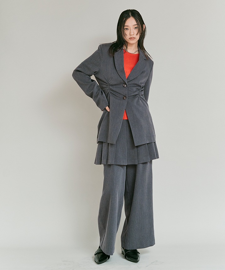 リンクルフリーツイルシャーリングジャケット 全3色