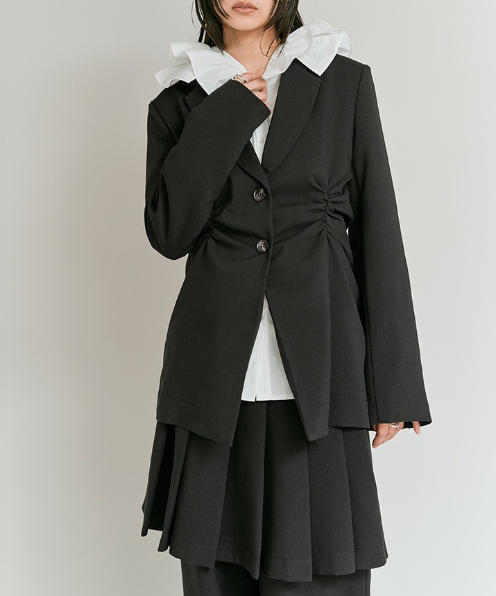 リンクルフリーツイルシャーリングジャケット 全3色