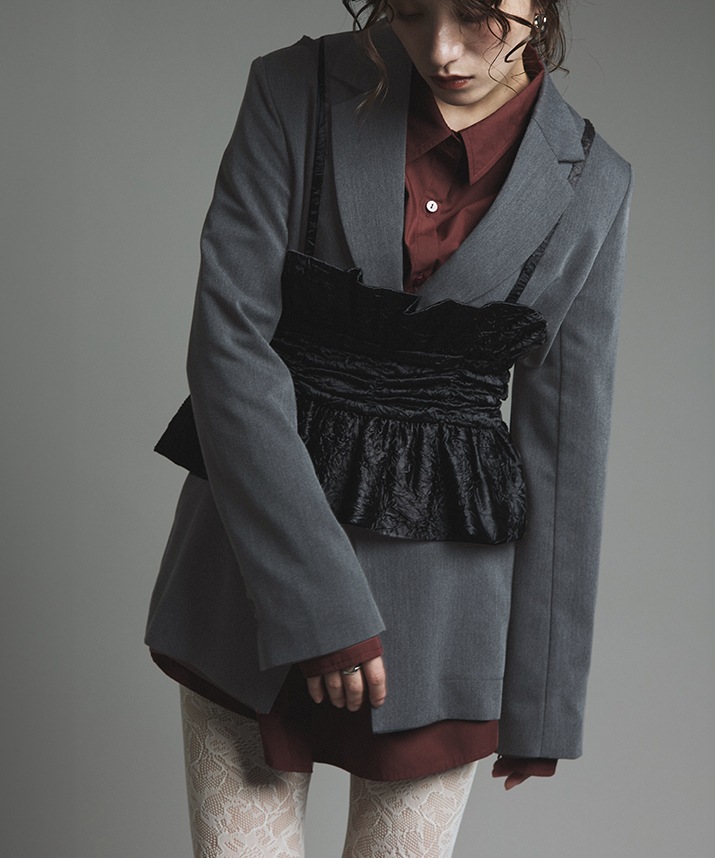 リンクルフリーツイルシャーリングジャケット 全3色