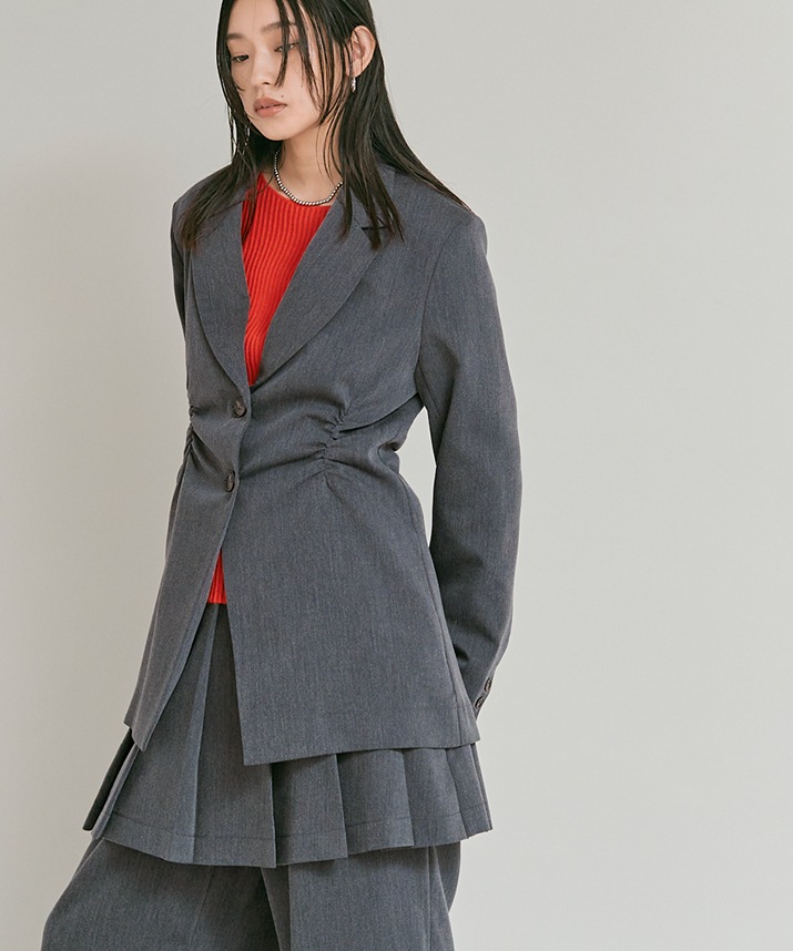 リンクルフリーツイルシャーリングジャケット 全3色