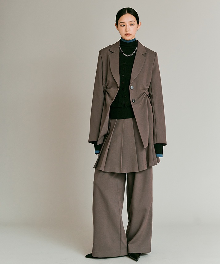 リンクルフリーツイルシャーリングジャケット 全3色