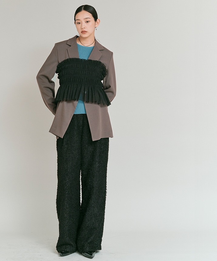 リンクルフリーツイルシャーリングジャケット 全3色