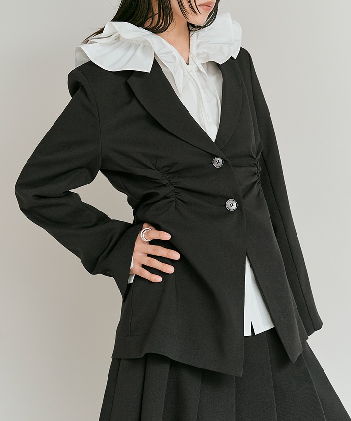 リンクルフリーツイルシャーリングジャケット 全3色