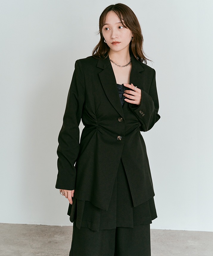 リンクルフリーツイルシャーリングジャケット 全3色