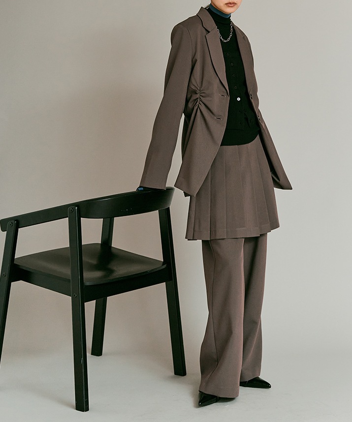 リンクルフリーツイルシャーリングジャケット 全3色