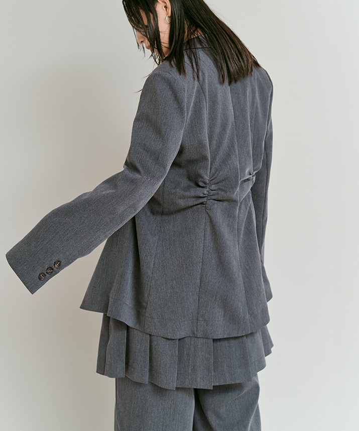 リンクルフリーツイルシャーリングジャケット 全3色